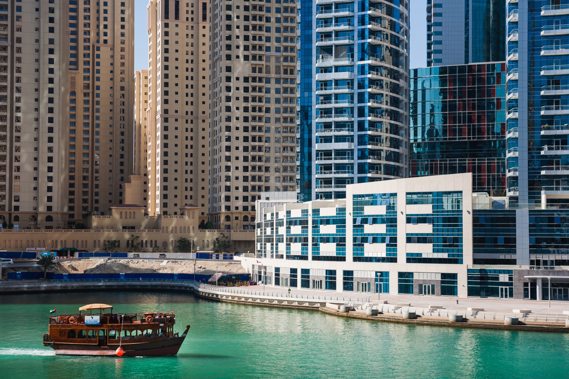 Dubai Marina waterfront towers
