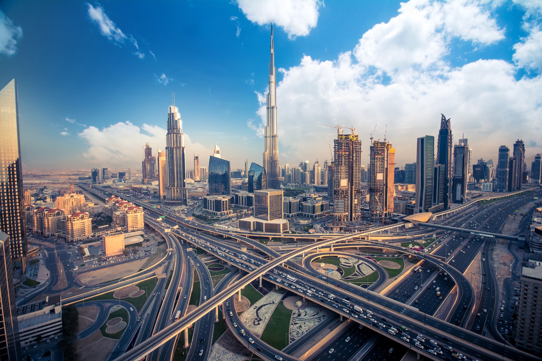 Dubai skyline in daylight